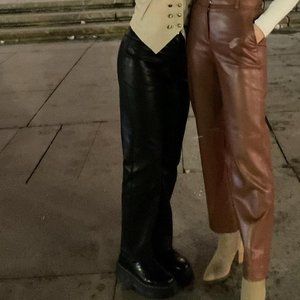 Aritzia Wilfred The Melina Cropped Pant in Black